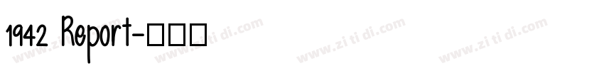 1942 Report字体转换